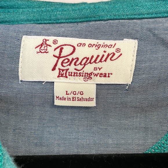 Original Penguin Teal Parasailing Zip Up Jacket Size Large - Picture 2 of 4